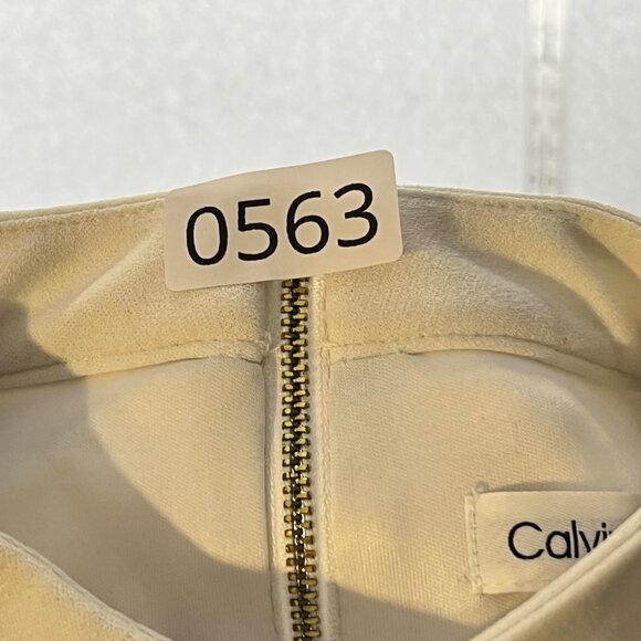 Calvin Klein Womens White Sleeveless Sheath Dress With Bow Detail Size 10 - Picture 11 of 11